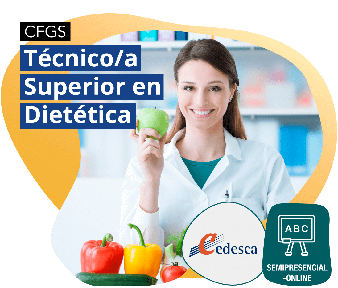 Ciclo formativo Grado Superior Técnico/a en Dietética Semipresencial-Online
